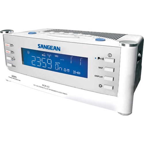 Sangean RCR-22 Atomic Clock Radio - LCD Alarm - FM