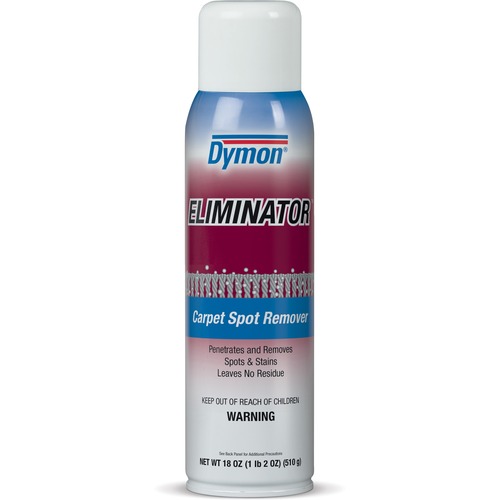 Dymon Eliminator Carpet Spot Remover/Cleaner - Aerosol - 18 oz (1.12 lb) - 1 Each - White