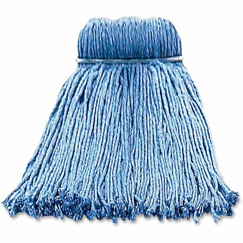 Layflat Screw-type Cut-end Wet Mop Head - Yarn - Blue - 1 Each