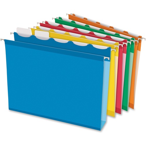 Pendaflex Letter Recycled Hanging Folder - 8 1/2" x 11" - 2" Expansion - Ring Fastener - 2" Fastener Capacity for Folder - Pressboard - Assorted - 10% Recycled - 20 / Box