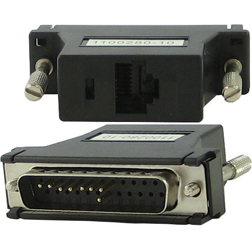 Perle DBA0011C RJ-45 to DB-25 Adapter - RJ-45 Network Female - 25-pin DB-25 Serial Male - 8