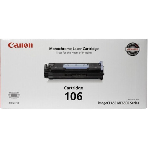 Canon No. 106 Black Toner Cartridge - Laser - 5000 Page - Black - Copier Toners - CNM0264B001