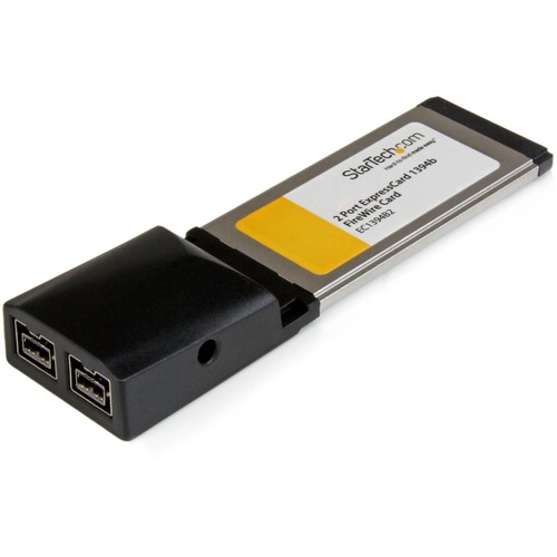 StarTech.com 2 Port ExpressCard FireWire Adapter Card - Add 2 FireWire800 ports to a laptop through an ExpressCard slot - expresscard firewire - expresscard 1394 - laptop firewire card - expresscard firewire 800 - texas instruments firewire card