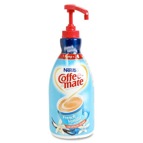Coffee mate French Vanilla Liquid Creamer Pump Bottle - Gluten-Free - French Vanilla Flavor - 50.72 fl oz (1.50 L) - 1Each - 300 Serving