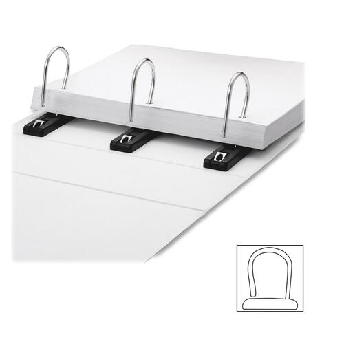 Find It Gapless View Binder - 5" Binder Capacity - Letter - 8 1/2" x 11" Sheet Size - Ring Fastener(s) - Internal Pocket(s) - White - Gap-free Ring - 1 Each