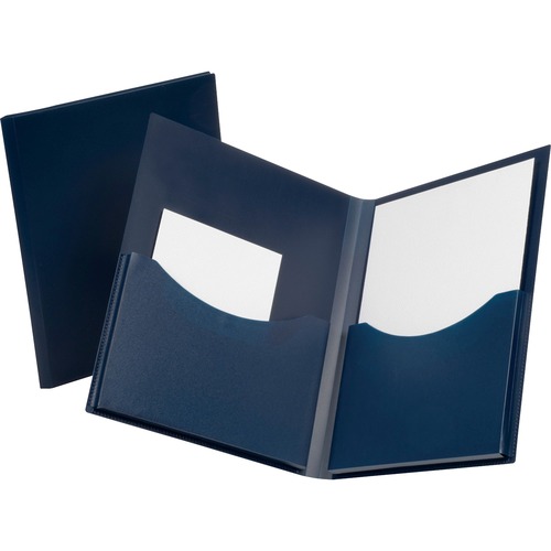 Oxford Double Stuff Letter Pocket Folder - 8 1/2" x 11" - 200 Sheet Capacity - 2 Pocket(s) - Polypropylene - Opaque - 1 Each