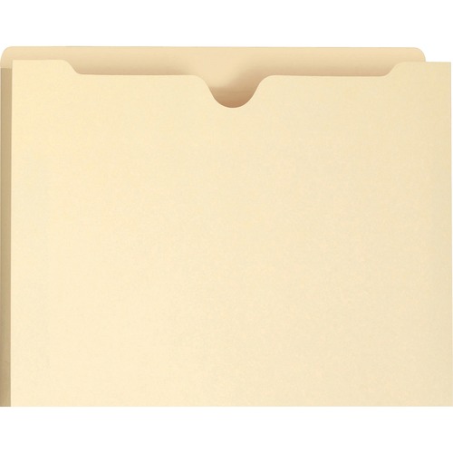 Smead Letter Recycled File Jacket - 8 1/2" x 11" - 1" Expansion - Manila - 10% Recycled - 50 / Box