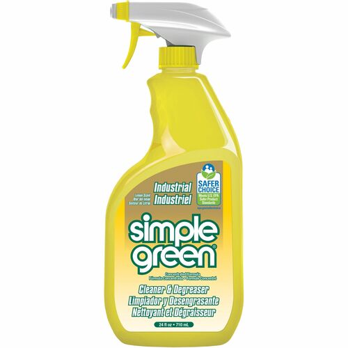 Simple Green Industrial Cleaner/Degreaser - For Washable Surface - Concentrate - 24 fl oz (0.8 quart) - Lemon Scent - 1 Each - Non-toxic - Lemon