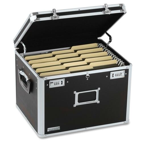 Vaultz Hanging Folder Locking Chest - Combination Lock - Internal Size 11.38" Height x 14.25" Width x 12.25" Depth - Overall Size 12.5" Height x 17.5" Width x 14" Depth - Black