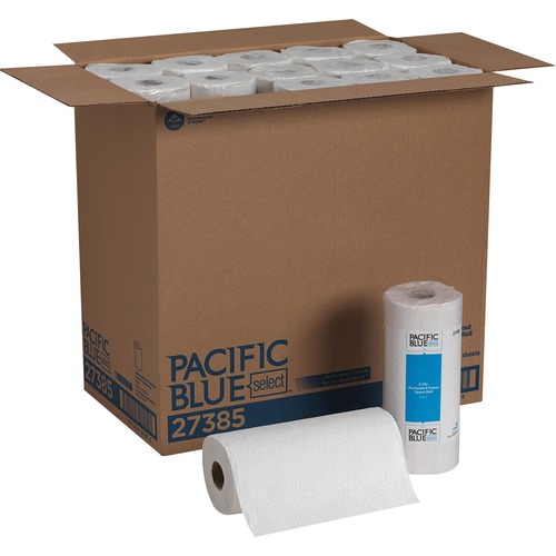 Pacific Blue Select Perforated Paper Towel Roll - 2 Ply - 8.80" x 11" - 85 Sheets/Roll - White - Paper - 30 / Carton