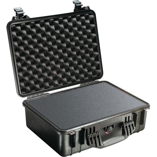 Pelican PELICAN PROTECTOR CASE 1520 W? PICK N' PLUCK FOAM BLACK - Double Throw Latch, Padlock Closure - Polycarbonate, Stainless Steel - Black