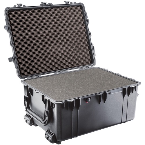 Pelican 1630 Shipping Box with Foam - Internal Dimensions: 27.70" Length x 20.98" Width x 15.50" Depth - External Dimensions: 31.3" Length x 24.2" Width x 17.5" Depth - Double Throw Latch Closure - Black - For Multipurpose