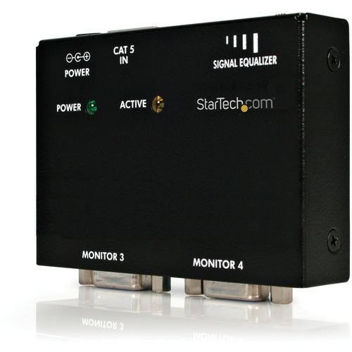 StarTech.com VGA over CAT5 remote receiver for video extender - Extend and distribute a VGA signal to up to 4 displays over Cat5 cable - vga receiver - VGA over Cat5 Receiver - VGA to Cat5 receiver -vga over cat 5 extender