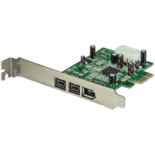 StarTech.com 3 Port 2b 1a 1394 PCI Express FireWire Card - Add 2 native FireWire 800 ports to your computer through a PCI Express expansion slot - pci express firewire card - pci express 1394a - pcie firewire card - pcie 1394 - 4 port firewire 400 card