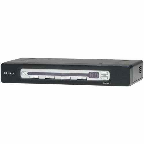Belkin OmniView PRO3 4-Port KVM Switch - 4 x 1 - 4 x HD-50 Keyboard/Mouse/Video - Desktop