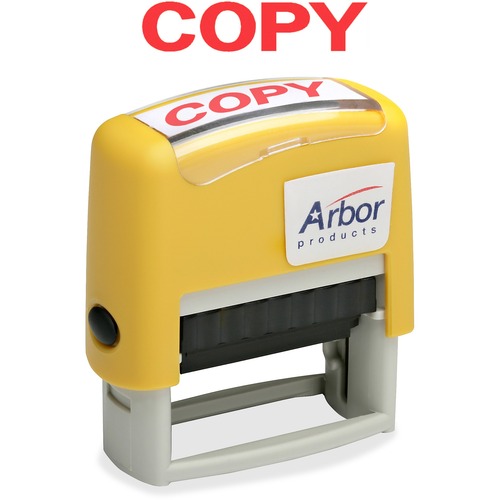SKILCRAFT® Pre-Inked Copy Message Stamp - Message Stamp - COPY - 1.63" Impression Width x 0.50" Impression Length - 50000 Impression(s) - Red - 1 Each