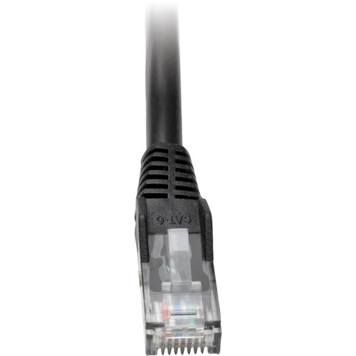 Tripp Lite Cat6 Gigabit Snagless Molded Patch Cable (RJ45 M/M) Black, 2' - 2ft - Black