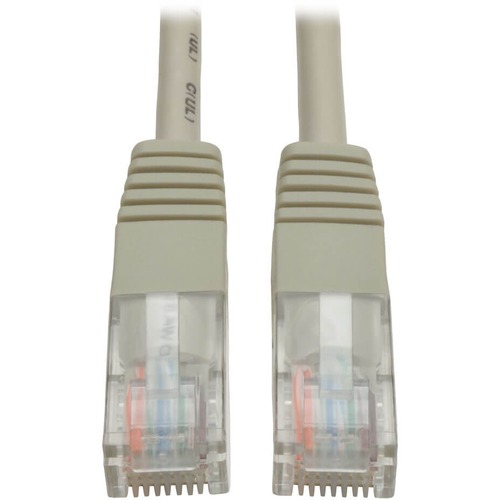 Tripp Lite Cat5e 350 MHz Molded (UTP) Ethernet Cable (RJ45 M/M) PoE Gray 2 ft. (0.61 m) - 2ft - Gray
