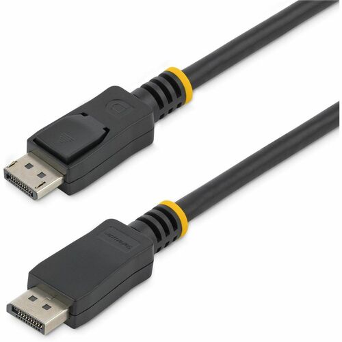 StarTech.com 10ft (3m) DisplayPort 1.2 Cable, 4K x 2K UHD VESA Certified DisplayPort Cable, DP Cable/Cord for Monitor, w/ Latches - 10ft/3m VESA Certified DisplayPort v1.2 cable; 4Kx2K(3840x2400 60Hz)/21.6 Gbps bandwidth/HBR2/8Ch Audio/MST - Durable PVC s