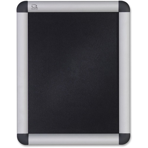 Quartet Improv Clip Frame Sign - 8.50" x 11" Frame Size - Tabletop - Horizontal, Vertical - Heavy Duty, Lightweight, Glare Resistant, Rounded Corner - Aluminum - Silver, Clear - 1 Each