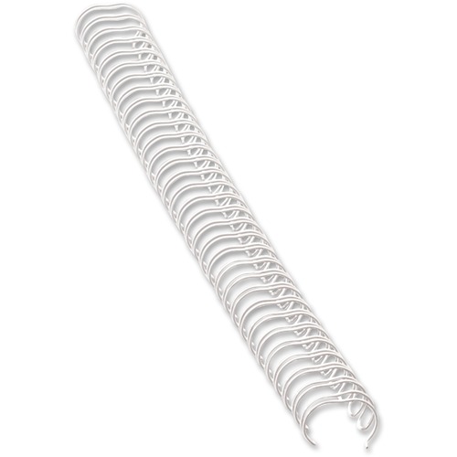 Fellowes Wire Binding Combs, 3/8" , 80 Sheets, White - 0.4" Height x 11" Width x 0.4" Depth - 0.2" Maximum Capacity - 80 x Sheet Capacity - White - 25 / Box