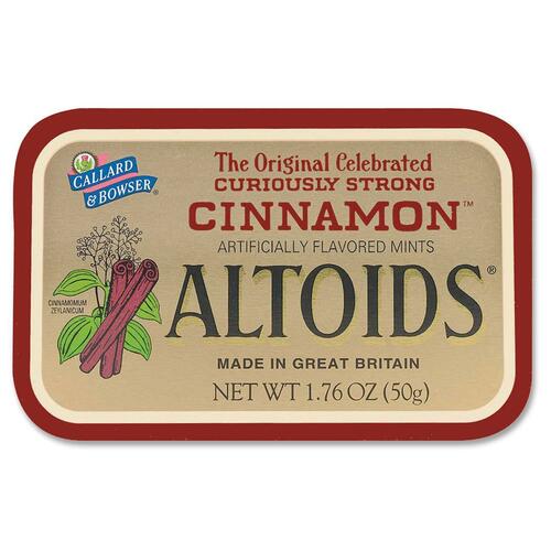 Office Snax Altoids Mint - Cinnamon - Breath Freshening - 1.76 oz - 1 / Box