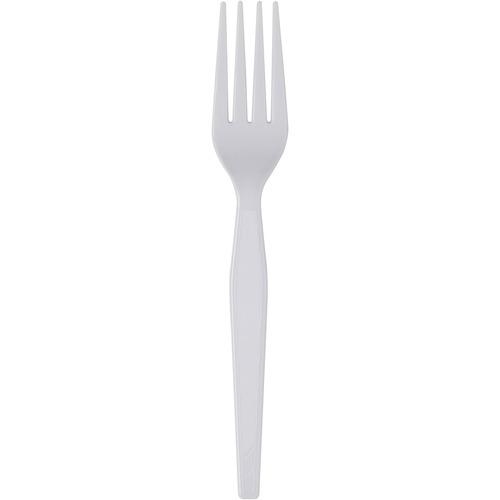 Dixie Heavyweight Disposable Forks Grab-N-Go by GP Pro - 100/Box - Fork - 100 x Fork - Polystyrene - White