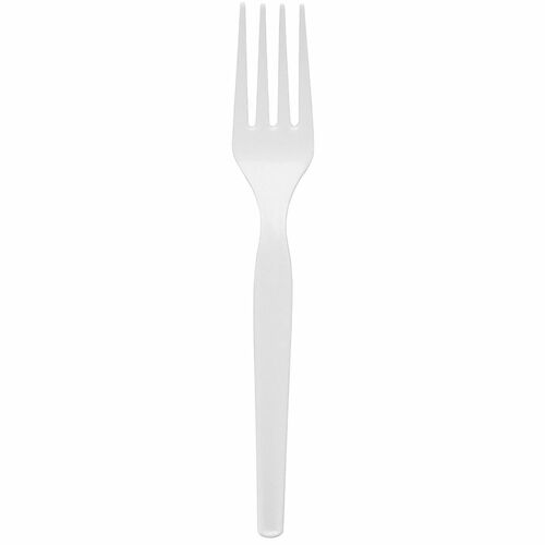 Dixie Medium-weight Disposable Forks Grab-N-Go by GP Pro - 100/Box - Fork - 100 x Fork - Polystyrene - White