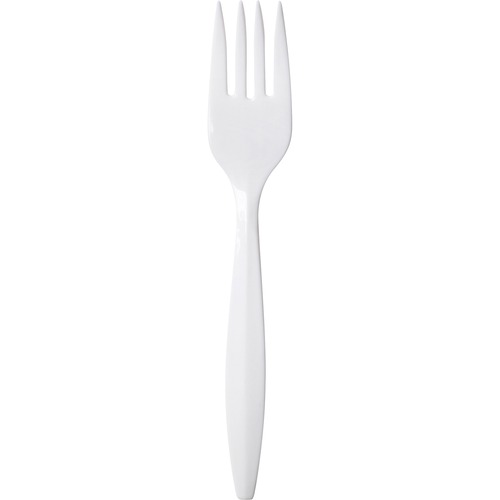 Dixie Medium-weight Disposable Forks by GP Pro - 1000/Carton - Fork - 1000 x Fork - White
