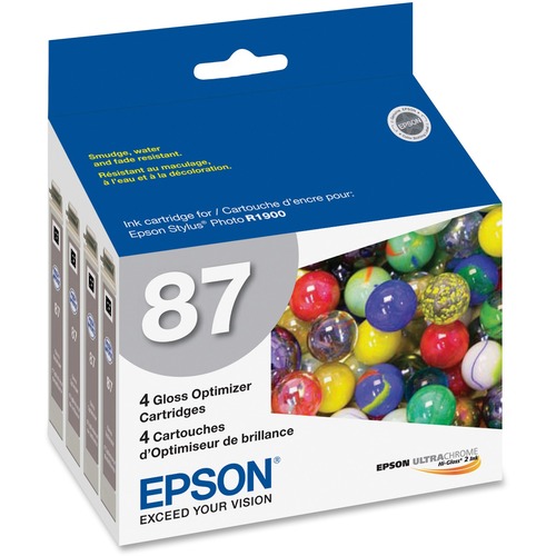Epson UltraChrome Original Ink Cartridge - Inkjet - Gloss Optimizer - 4 / Pack