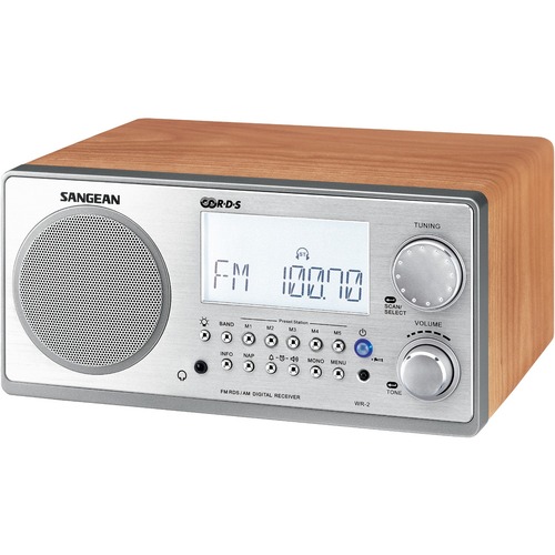 Sangean WR-2 Digital AM/FM Table Top Radio - 5 x AM, 5 x FM Presets