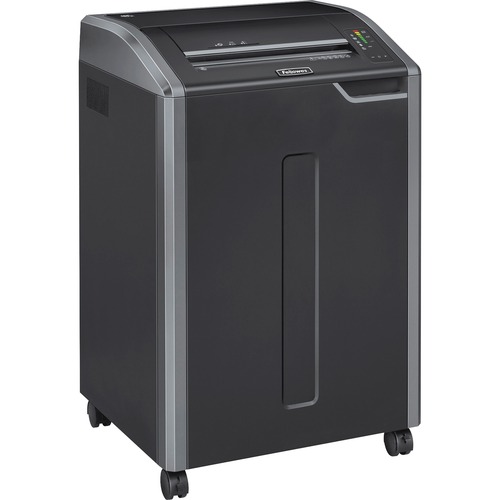 Fellowes Powershred® 485i 100% Jam Proof BAA Compliant Strip-Cut Shredder - Continuous Shredder - Strip Cut - 38 Per Pass - for shredding Staples, Credit Card, CD, DVD, Paper Clip, Junk Mail, Paper - 0.219" Shred Size - P-2 - 20 ft/min - 16" Throat - 