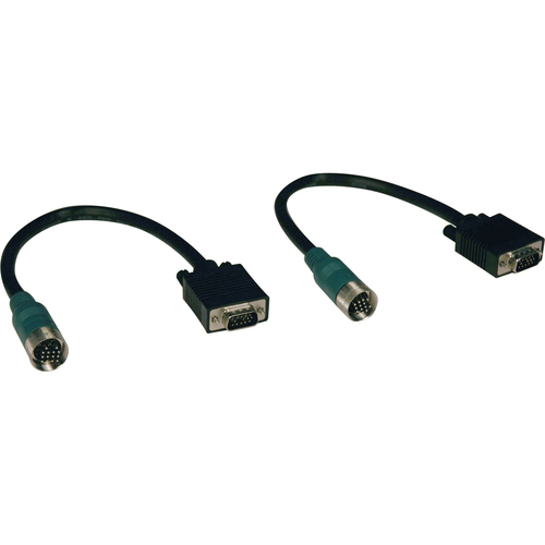 Tripp Lite by Eaton Easy Pull Type-A Connectors - M/M set of VGA - Black