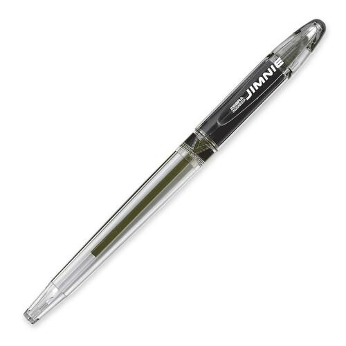 Zebra Pen Jimnie Gel Ballpoint Pen - Medium Pen Point - 1 mm Pen Point Size - Refillable - Black Gel-based Ink - Translucent Barrel - Tungsten Carbide Tip - 1 Each
