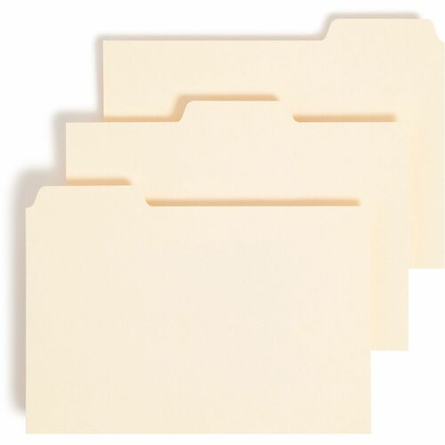 Smead Card Guides with Blank Tab - Blank Tab(s) - 4" Width x 6" Length - Manila Manila Divider - Recycled - 100 / Box