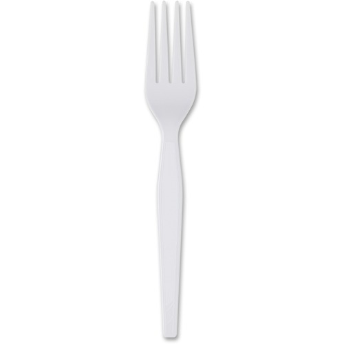 Dixie Heavyweight Disposable Forks by GP Pro - 1000/Carton - White