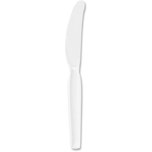 Dixie Heavyweight Disposable Knives by GP Pro - 1000/Carton - White
