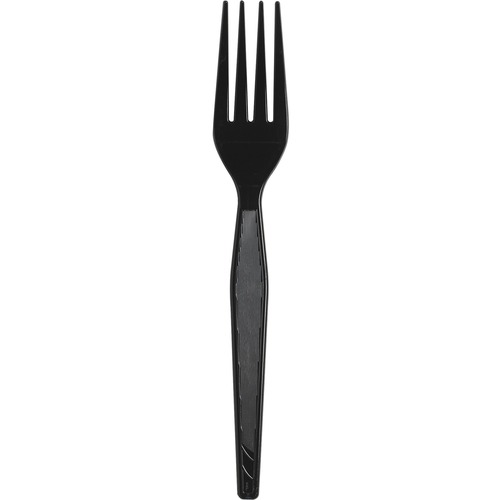 Dixie Heavyweight Disposable Forks by GP Pro - 1000/Carton - Black