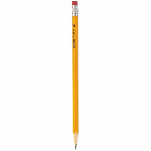 Universal Economy Woodcase Pencil - Black Lead - #2 - Yellow Wood Barrel - 1 Pack
