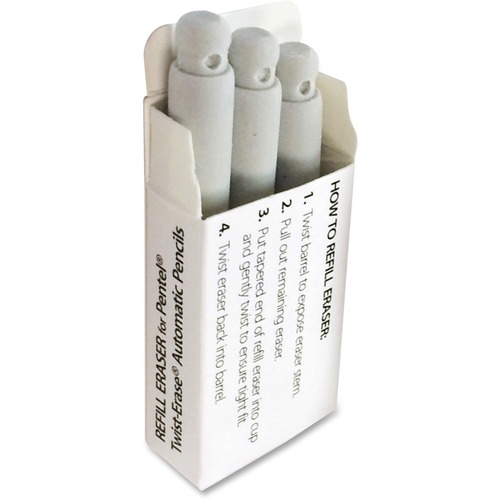 Pentel E10 Jumbo Eraser - 3 / Tub - Eraser Refills - PENE10