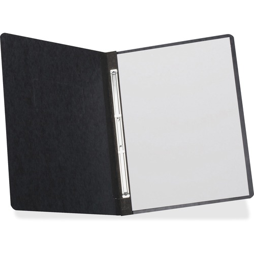 TOPS Letter Recycled Report Cover - 3" Folder Capacity - 8 1/2" x 10 63/64" - 2 x Prong Fastener(s) - Black - 65% Recycled - 1 Each