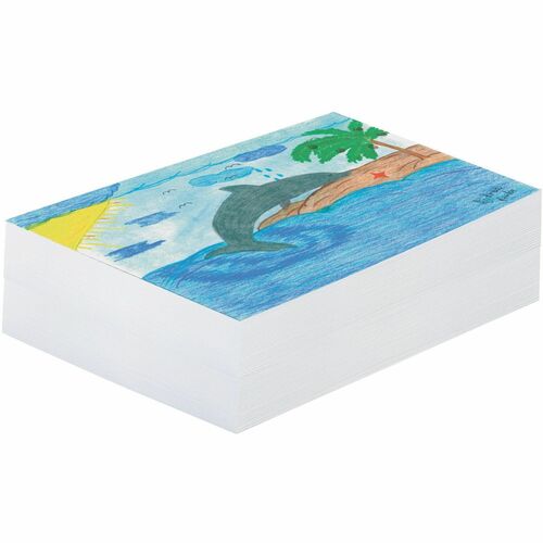 Pacon White Newsprint Paper - 500 Sheets - 9" x 12" - White Paper - 500 / Ream
