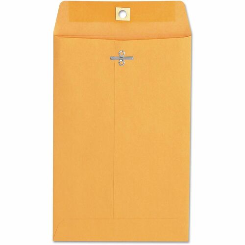 Universal Envelope - Clasp - #55 - 6" Width x 9" Length - 28 lb - Clasp/Gummed Flap - Brown Kraft - Kraft Paper - 100 / Box