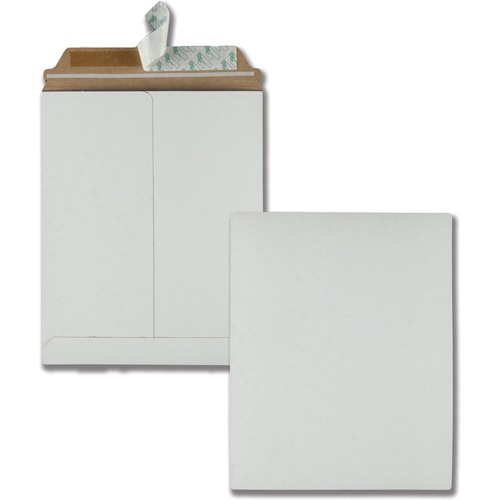 Quality Park Sturdy Fiberboard Photo Mailers - Document - 9" Width x 11 1/2" Length - Self-sealing - Fiberboard - 25 / Box - White