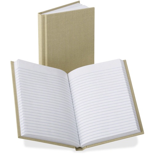 Boorum & Pease Boorum Bound Memo Book - 96 Pages - 4 3/8" x 7" - 0.79" x 7.4" x 9.8" - White Paper - Tan Cover - Hard Cover, Acid-free - 1 Each