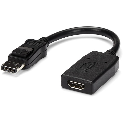 StarTech.com DisplayPort to HDMI Adapter, 1080p DP to HDMI Adapter/Video Converter, VESA Certified, DP to HDMI Monitor/Display, Passive - Passive DisplayPort to HDMI adapter - 1080p/7.1ch Audio/HDCP/DP 1.2; VESA DisplayPort certified - Connects DP host to
