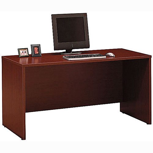 bbf C Series Credenza Shell - 29.8" Height x 59.4" Width x 23.3" Depth - Material: Melamine - Finish: Mahogany - Scratch Resistant, Stain Resistant, Grommet - For Office