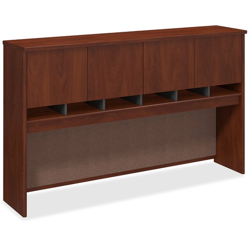 Bush Business Furniture Series C 72W 4 Door Hutch - 43" Height x 71" Width x 15.4" Depth - 4 Door(s) - Finish: Hansen Cherry