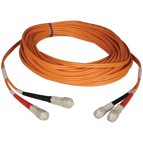 Tripp Lite 9M Duplex Multimode 50/125 Fiber Optic Patch Cable SC/SC 30' 30ft 9 Meter - SC Male - SC Male - 29.53ft - Orange