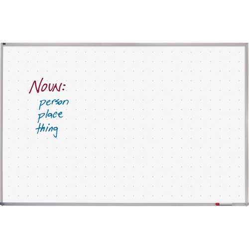 Quartet® Total Erase®Whiteboard, 4' x 8', Aluminum Frame, Writing Grid - 48" (4 ft) Width x 96" (8 ft) Height - White Surface - Silver Aluminum Frame - Horizontal